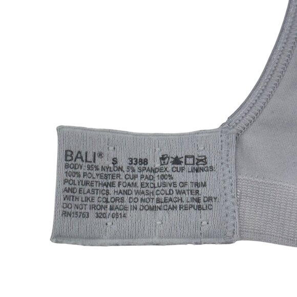 Bali 3388 Women Comfort Revolution Wirefree Bra SZ Small Light Gray - Picture 4 of 13